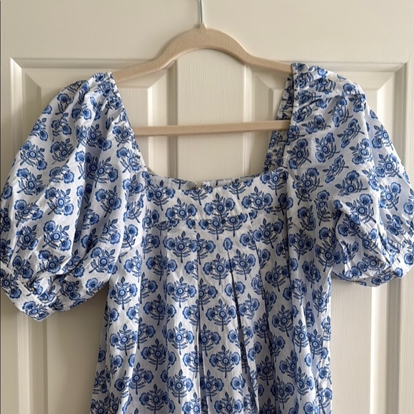 J. McLaughlin Larissa Dress - Blue Floral Maxi Dress - Picture 2 of 6